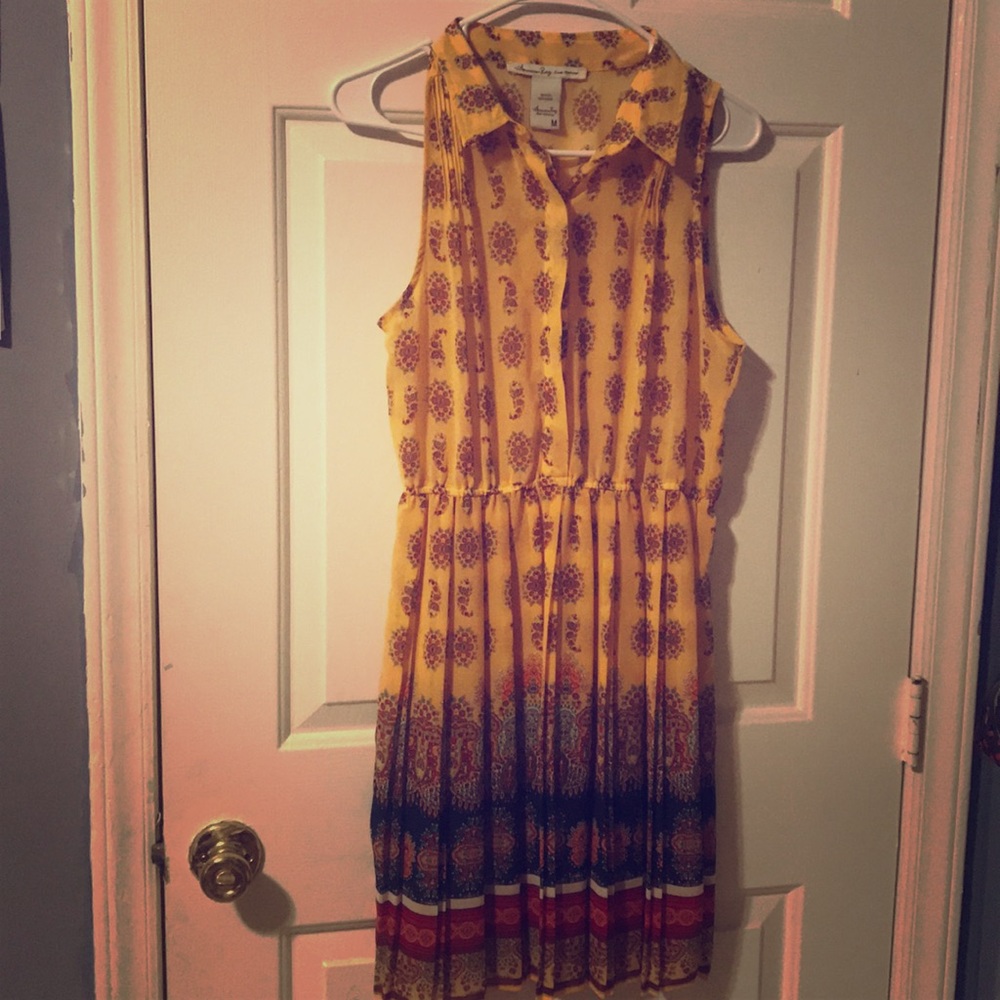 “AMERICAN RAG” mustard dress/no belt !!!